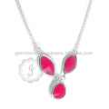 Fabricant de bijoux en argent sterling 925 en pierres précieuses à la calcédoine Hot Pink fabriqué à la main